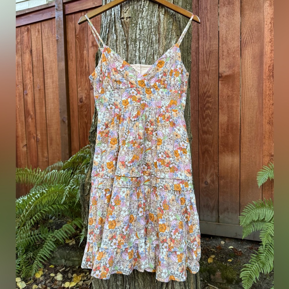 Maeve Floral Sundress w/ Cut-Out Back, Adjustable Straps, Fully Lined w/ Pockets